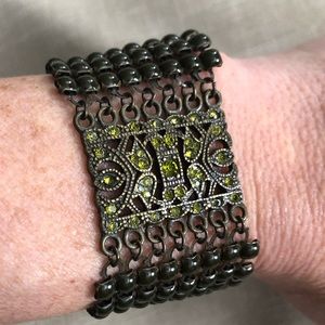 Bracelet- stone and metal